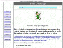 Tablet Screenshot of bobsgenealogy.com
